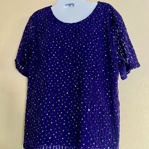 Brand New Short Sleeve Sequin Shirt!!